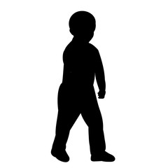 silhouette boy goes