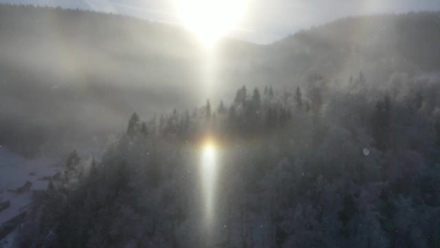 Time lapse vall&eacute;e de joux canon &agrave; neige