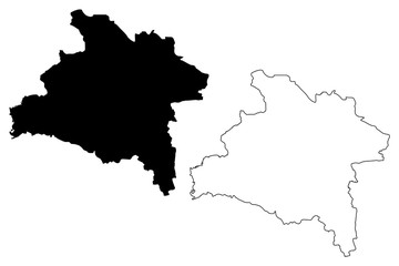 Prachinburi Province (Kingdom of Thailand, Siam, Provinces of Thailand) map vector illustration, scribble sketch Prachinburi map