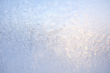 Texture, pattern. Frozen water on the glass, frozenned glass, Ice on window,winter icy patterns