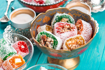 Turkish delight close up