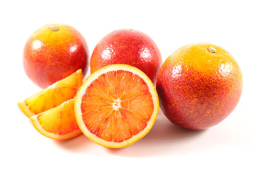 bloody orange isolated on white