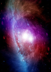 galaxy in a free space