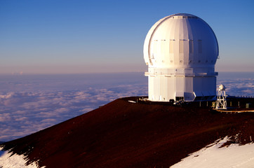 Observatorium auf dem Mauna Kea Vulkan auf Big Island, Hawaii