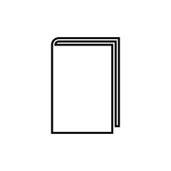 line book Icon, logo on white background