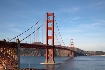 View of the Golden Gate Bridge . San Francisco, California, USA