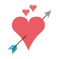 Heart with arrow crossed