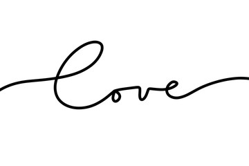 Vector handmade Love calligraphy for banner, layout, header and other.