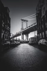Foto op Plexiglas New York City, Brooklyn. Uno scorcio sul Manhattan Bridge che richiama i film più classici come "C'era una volta in America" (2) © Giacomo