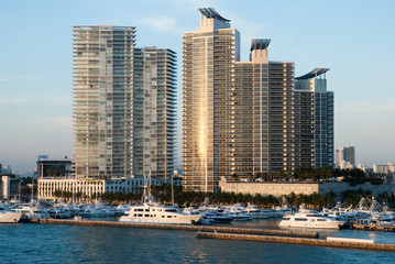 Miami Beach Marina At Dusk