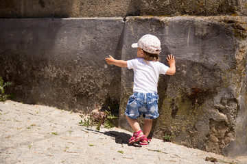 little child in the street