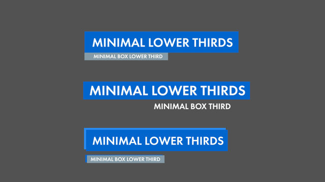 Minimal Box Lower Third