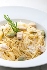 pasta with chicken meat
