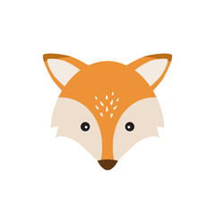 Fox vector icon. 