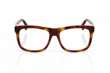 Glasses isolated on white background for applying on a portrait