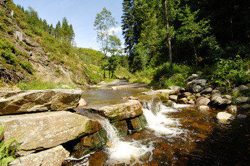 Belgique Wallonie Fagnes Region Ovifat Ruisseau cascades promenades vacances