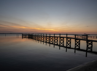 Obraz premium Peaceful Sunset on Indian River Lagoon