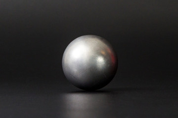 Metal hardware on a black background