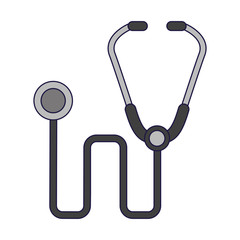 Medical stethoscope symbol