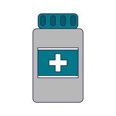Obraz premium Medicine bottle symbol