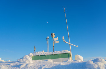 weatherstation during artic summer
