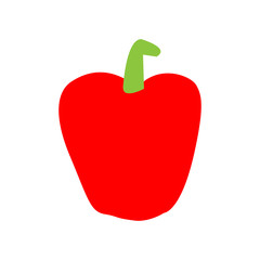 Magnificent design of red bell pepper