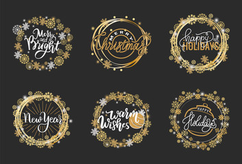 Happy Holidays, Best Wishes Merry Bright Christmas