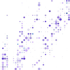 The bright colorful dots on a white background.       