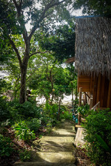 Fototapeta na wymiar Traditional tropical hut in Koh Lipe, Thailand