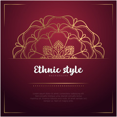 Gold background with mandala