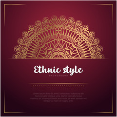 Gold background with mandala