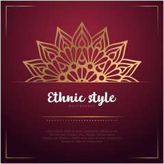 Gold background with mandala