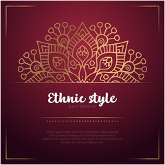 Gold background with mandala