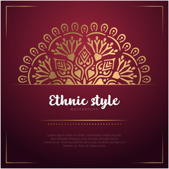 Gold background with mandala