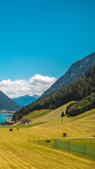 Smartphone HD wallpaper of beautiful alpine view at the Achensee - Pertisau - Tyrol - Austria