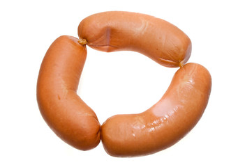 sausage isolated on white background