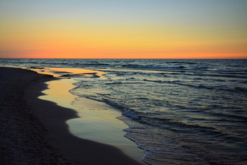 Piękne niebo nad morzem