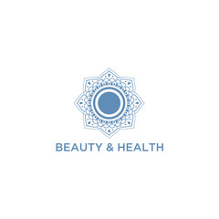 Pattern vector logo for spa, beauty and relaxation treatments. Beauty and health.