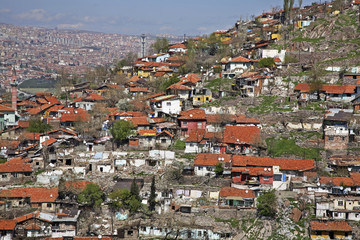 Panoramic view of Ankara. Turkey