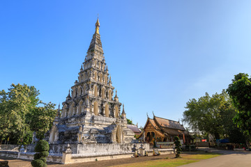Fototapeta na wymiar Wat Chedi Liam (Ku Kham) or Temple of the Squared Pagoda in ancient city of Wiang Kum Kam, Chiang Mai, Thailand