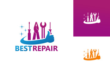 Best Repair Logo Template Design Vector, Emblem, Design Concept, Creative Symbol, Icon