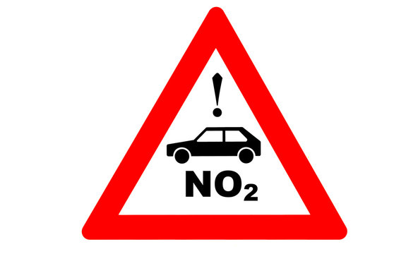 Stickstoffdioxid Warnschild