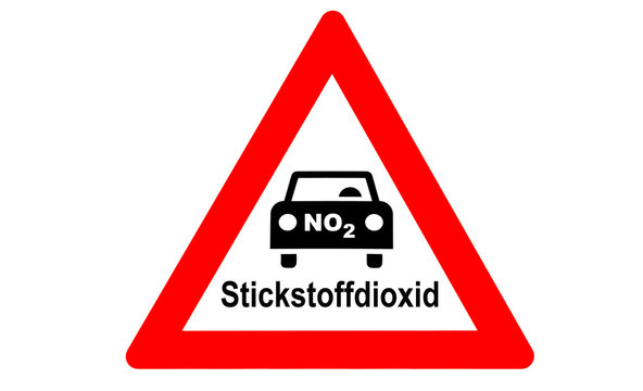 Stickstoffdioxid Warnschild