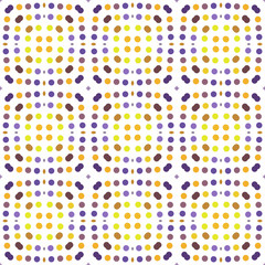 Seamless abstract pattern background with a variety of colored circles.