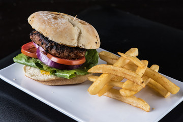 Hamburguesa con papas