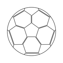 Fototapeta premium soccer sport ball isolated in black and white
