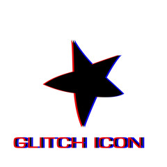 Obraz premium Starfish icon flat.