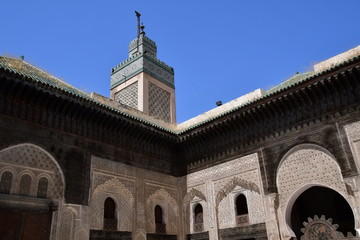 Fototapeta na wymiar Madrasa de Bou Inania, Fez, Marruecos
