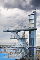 Jumping tower in Varna. Bulgaria