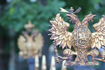 golden eagle statue